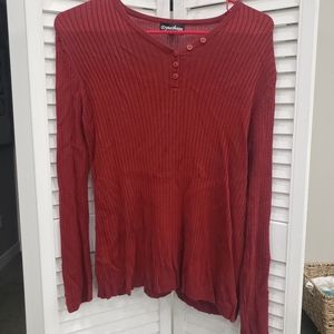 Dynashape button up sweater size medium